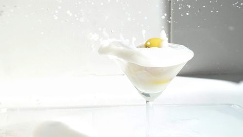 Close-up of drink in glass