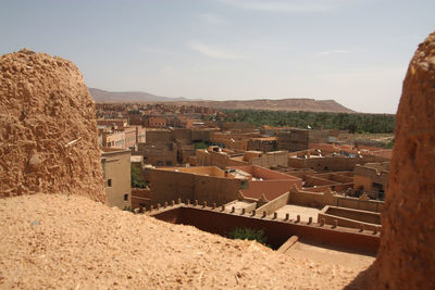 View of town against sky