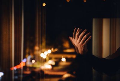 Close-up of hands