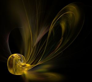 Close-up of light painting against black background