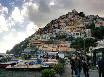 Panoramic view of city against sky