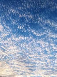 Low angle view of cloudy sky