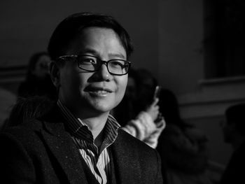 Portrait of smiling man