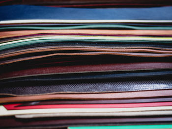 Stack of books on shelf