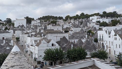 Panoramic view of buildings against sky