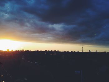 Cityscape at sunset