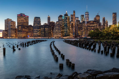 View of city at waterfront