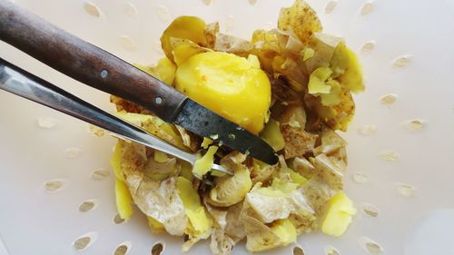 Close-up of food on plate