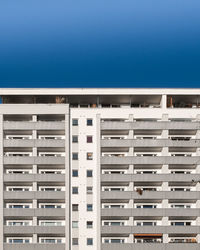 Building against clear blue sky