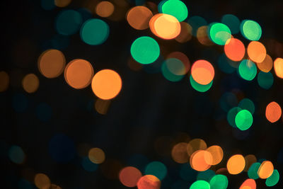 Defocused image of lights