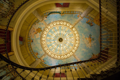 Low angle view of ceiling