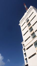 Low angle view of buildings against clear sky