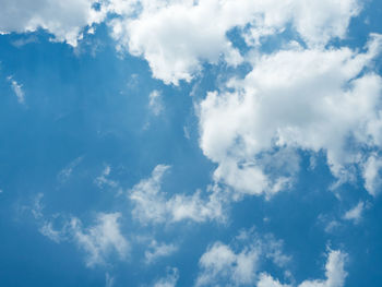 Low angle view of clouds in sky