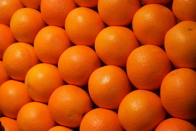 Full frame shot of oranges