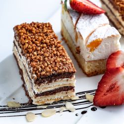 Close-up of cake in plate