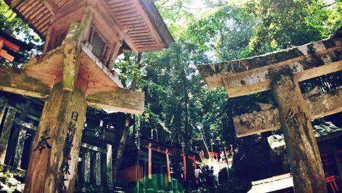 Low angle view of abandoned building