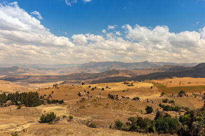Scenic view of landscape against sky