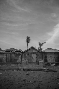 Built structure against cloudy sky