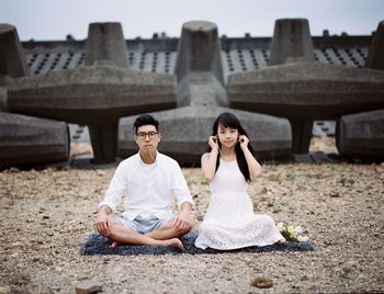 Close-up of young man
