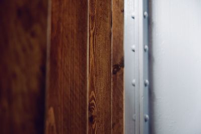 Close-up of wooden door