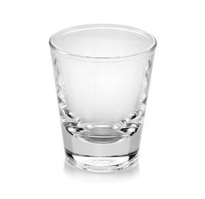 Close-up of drink in glass against white background
