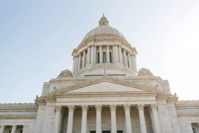 Olympia, usa. march 2022. washington state capitol on a sunny day
