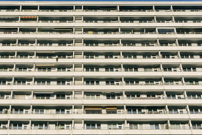 Low angle view of apartment building