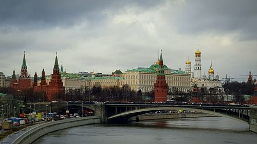 View of bridge in city