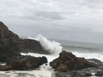 Scenic view of sea against sky