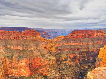 View of rock formations against sky