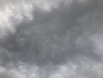 Low angle view of storm clouds in sky