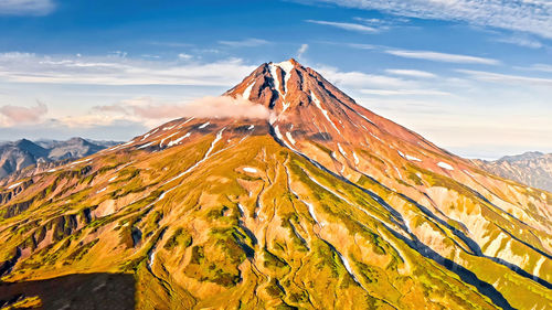 Scenic view of mountains against sky.vilyuchik,russia