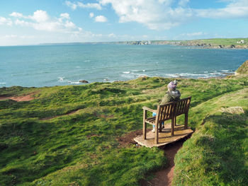 Scenic view of sea against sky