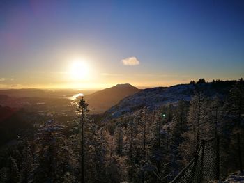 Scenic view of sky during sunset