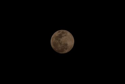 Low angle view of moon in sky