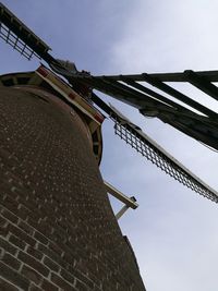 Low angle view of traditional windmill