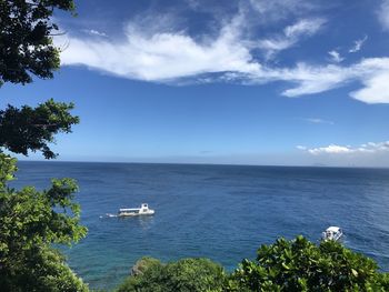 Scenic view of sea against sky