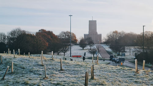 Guildford in snow