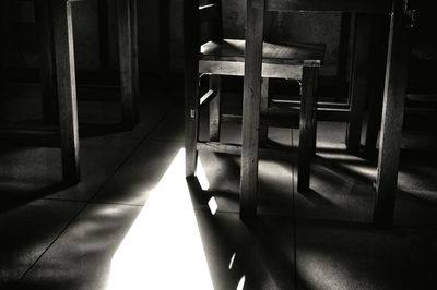 Close-up of empty room