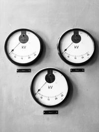 Electricity meter dial in detail