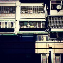 Low angle view of building in city