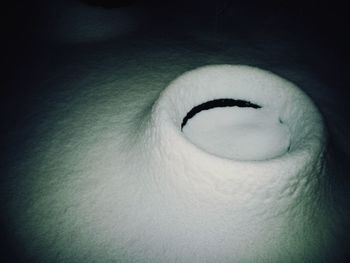 Close-up of object over white background