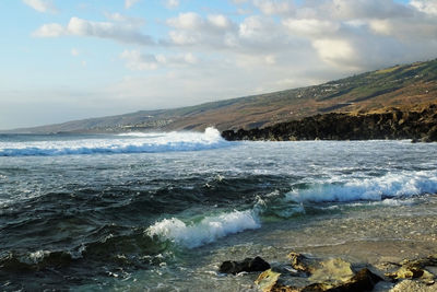 Scenic view of sea against sky