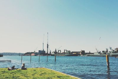 Pier in sea