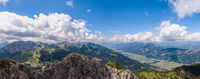 Panoramic view of landscape against sky