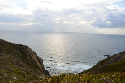 Scenic view of sea against sky