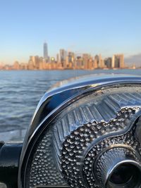 View of manhattan from ellis island 