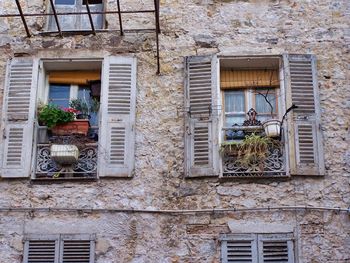 Low angle view of old building