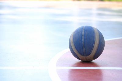 Close-up of ball on court