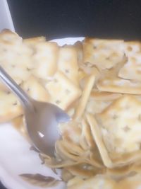 Close-up of meal served in bowl